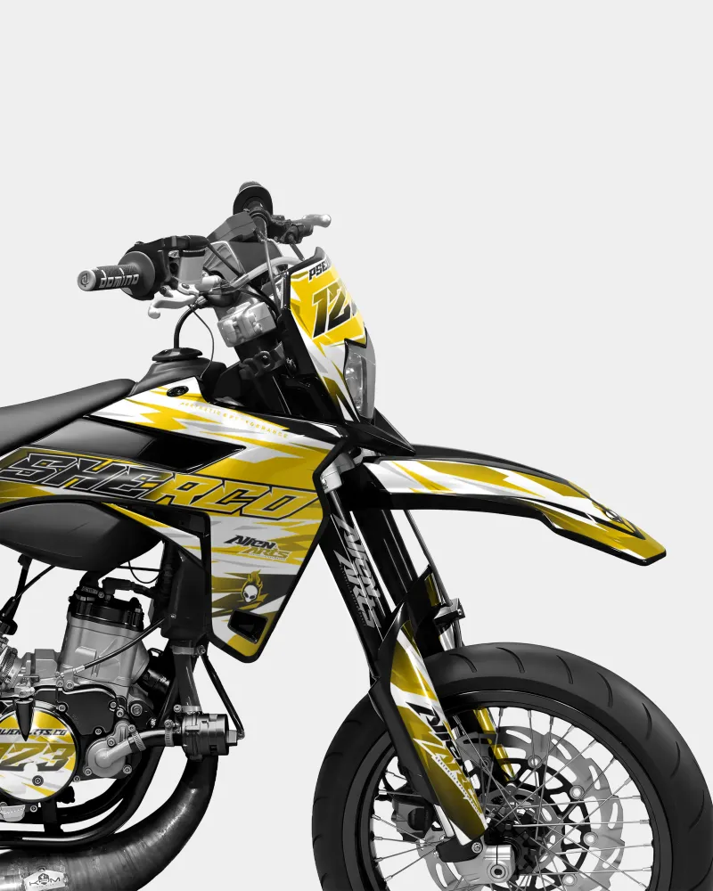 ONYX - Decoratieset SHERCO 50cc - Donkergeel