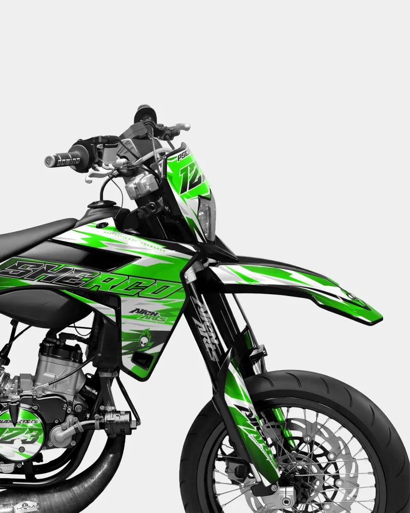 ONYX - Decoratieset SHERCO 50cc - Groen