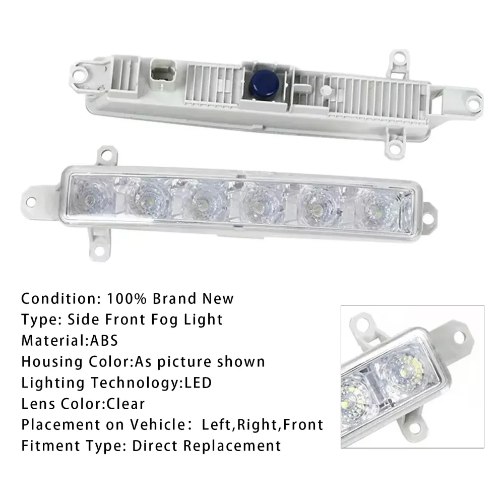 Paar LED-dagrijmistlampen voor Citroen C3 Berlingo Peugeot 9802795580