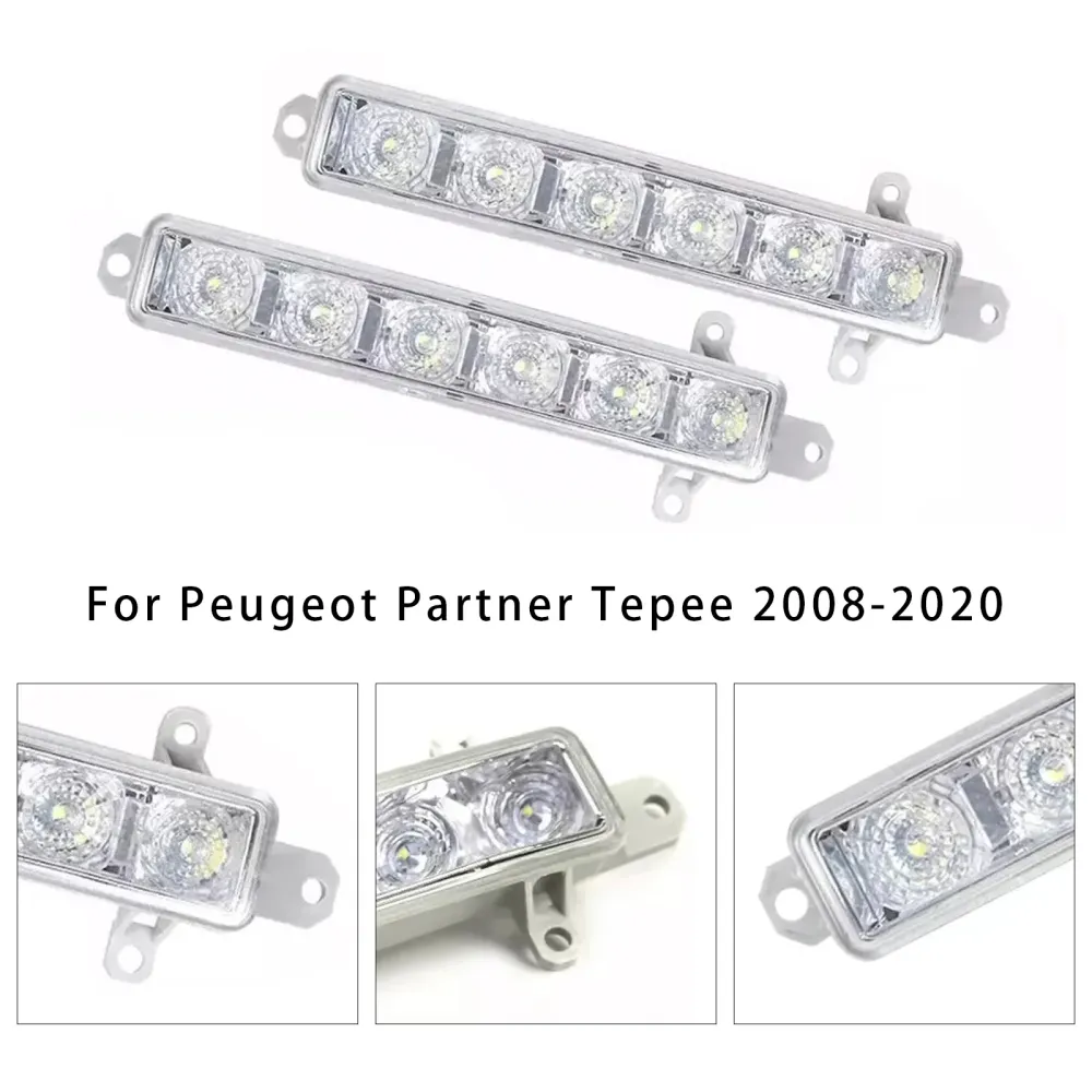 Paar LED-dagrijmistlampen voor Citroen C3 Berlingo Peugeot 9802795580