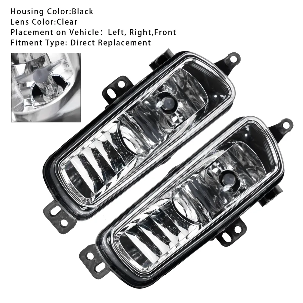 Paar mistlampen voor met lampen voor Ford Transit Custom 2014-2023