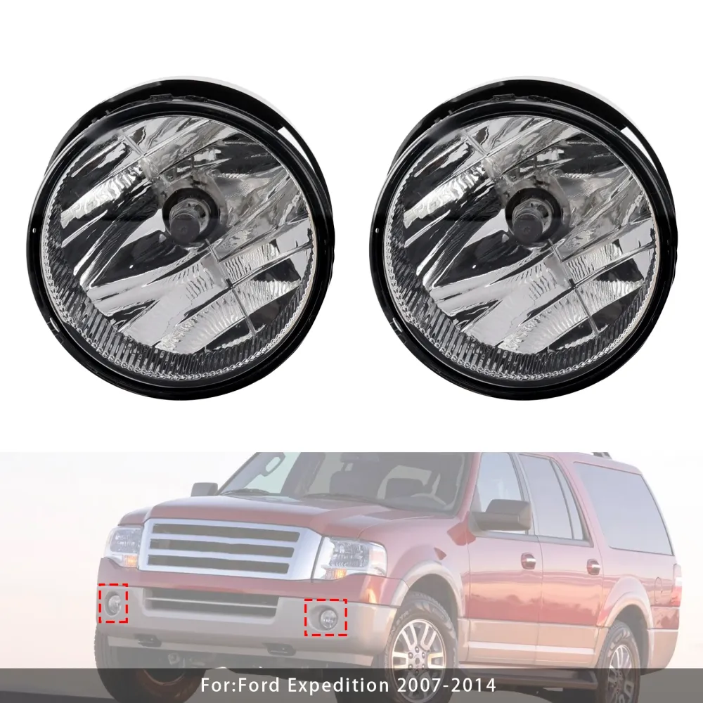Paar mistlampen voor met lampen voor Ford Expedition 2007-2014, heldere lens