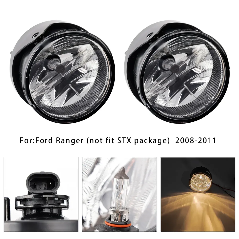 Paar mistlampen voor met lampen voor Ford Expedition 2007-2014, heldere lens