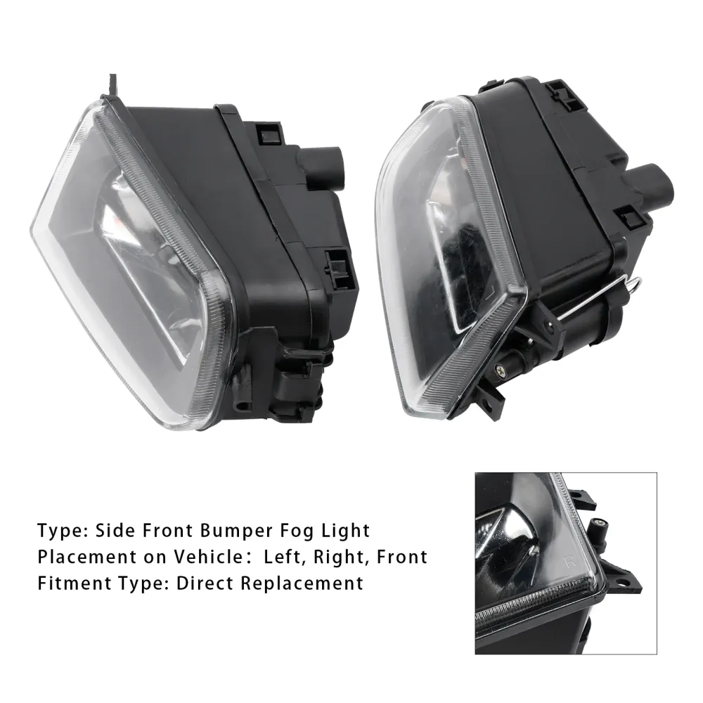 Paar Voorbumper Mistlamp Lamp Behuizing Shell Voor BMW E39 5-Serie 1995-1998
