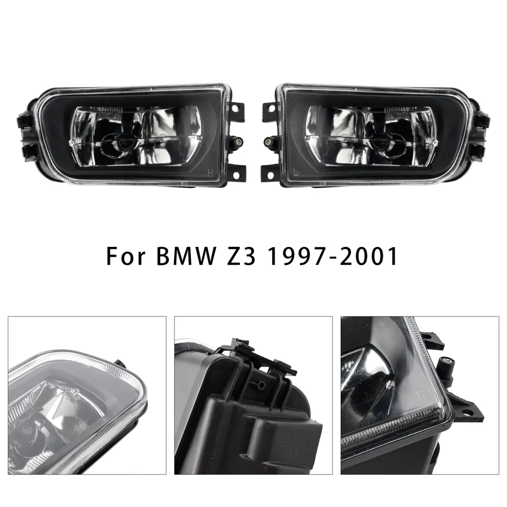 Paar Voorbumper Mistlamp Lamp Behuizing Shell Voor BMW E39 5-Serie 1995-1998