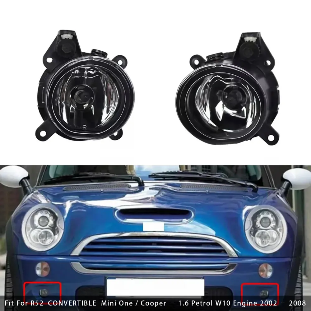 Paar Voorbumper Mistlampen Voor Mini Cooper One R50 R52 R53 63176925050