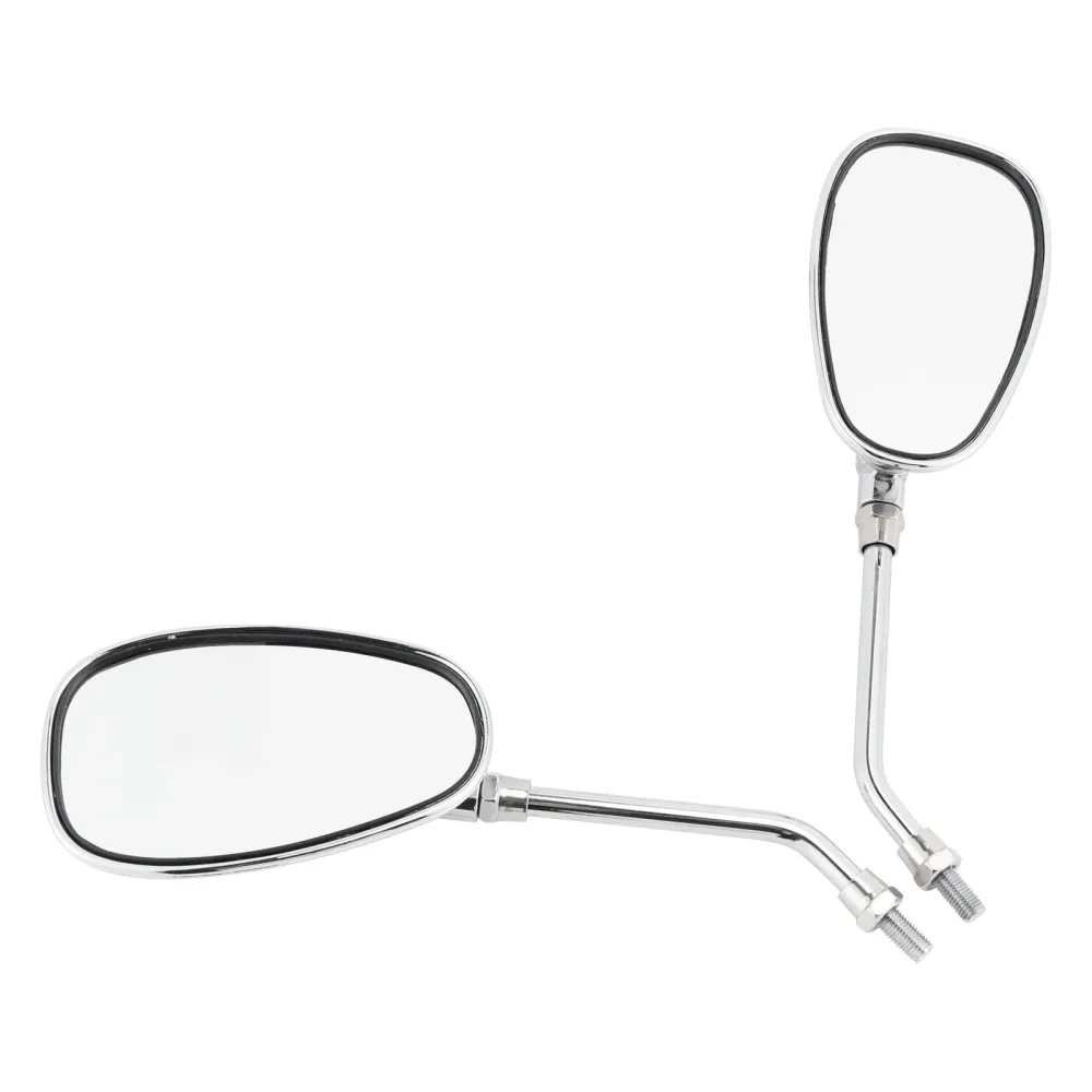 Paar Zwarte M10 Achteruitkijkspiegels Voor Yamaha V-Star XVS650 1998-2004 XVS1100 00-09