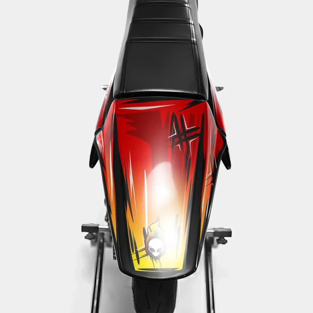 PAVO - Decoratieset DERBI 50cc - Rood Geel