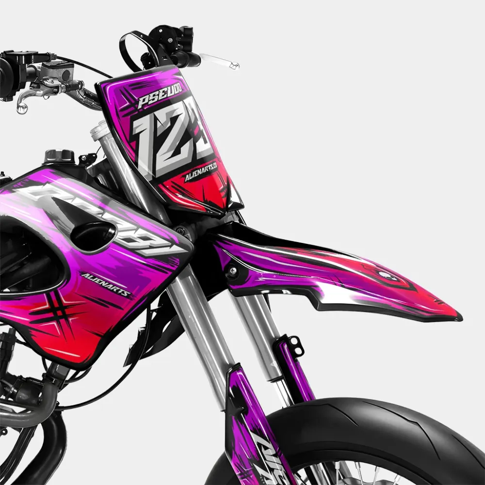 PAVO - Decoratieset DERBI 50cc - Roze