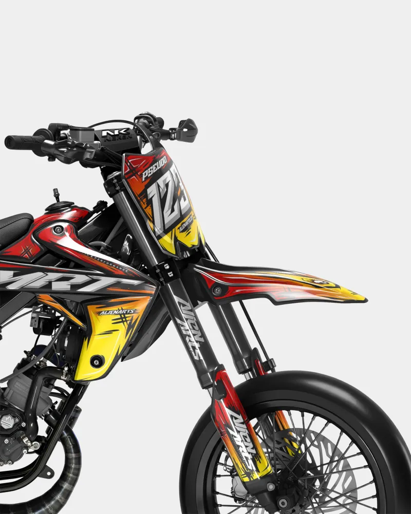 PAVO - Decoratieset RIEJU 50cc - Rood Geel
