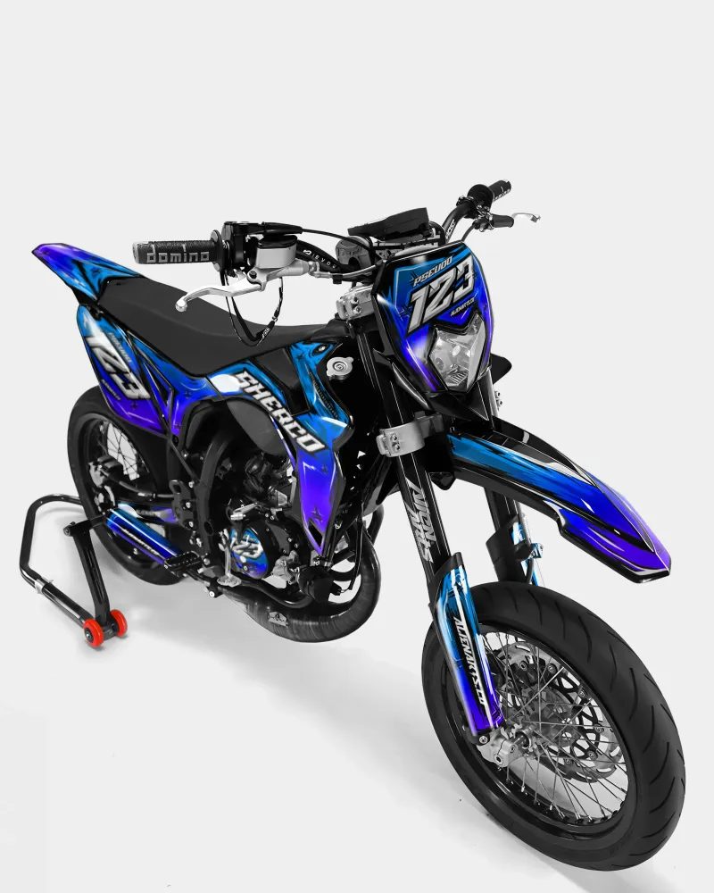 PAVO - Decoratieset SHERCO 50cc - Blauw