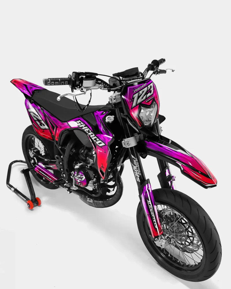 PAVO - Decoratieset SHERCO 50cc - Roze