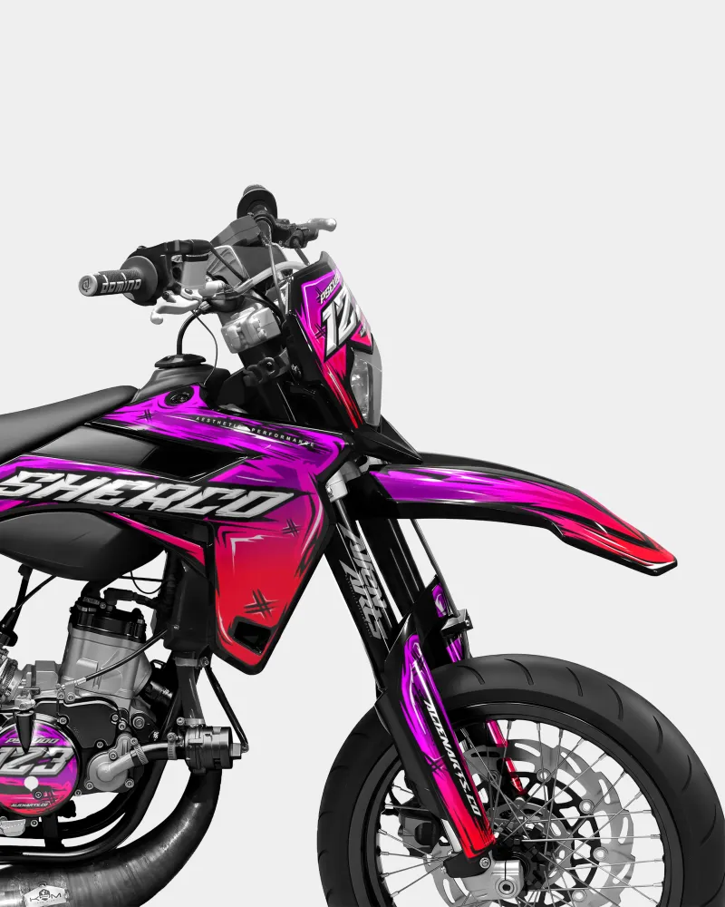 PAVO - Decoratieset SHERCO 50cc - Roze