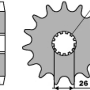 PBR Staal standaard voortandwiel 2130 - 525