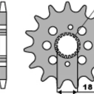PBR Staal standaard voortandwiel 2157 - 420