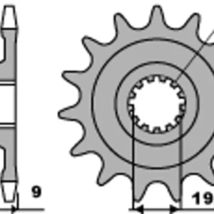 PBR Staal standaard voortandwiel 2259 - 520