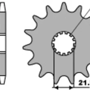 PBR Staal standaard voortandwiel 564 - 525