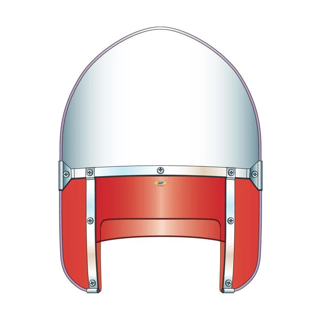NC Peaked Beaded Windscherm voor zwaar gebruik Rood FL 49-59
