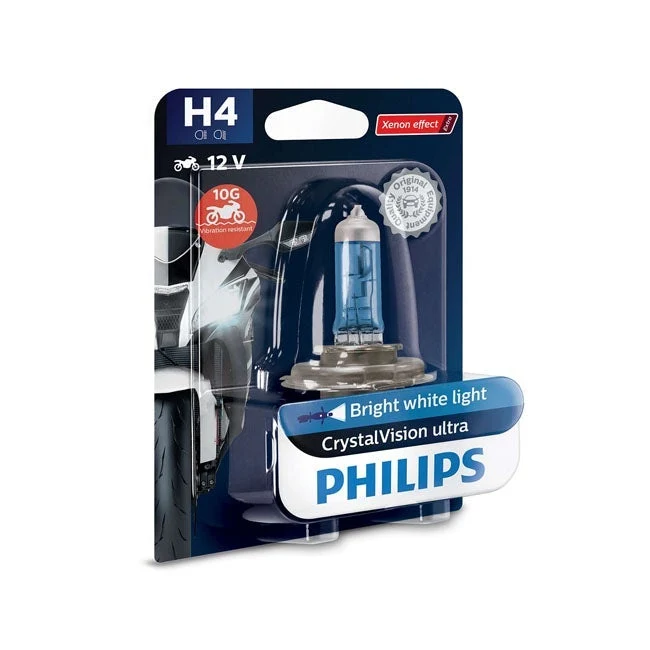 Philips CrystalVision Ultra Moto Koplamplamp H4 55/60W