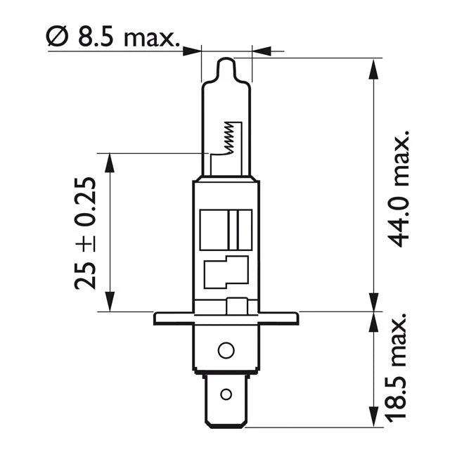 Philips VisionPlus Koplamp H1 55W