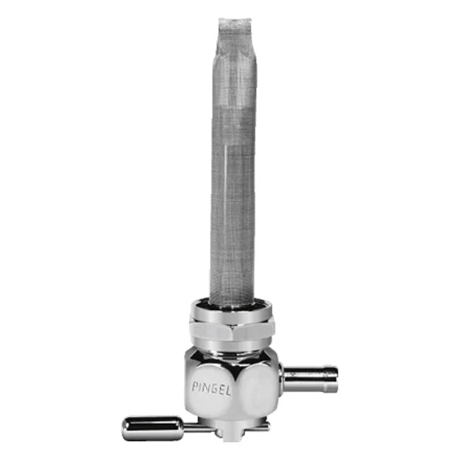 Pingel Power-Flo Hex Oval Petcock Achteruitlaat 22mm Chroom