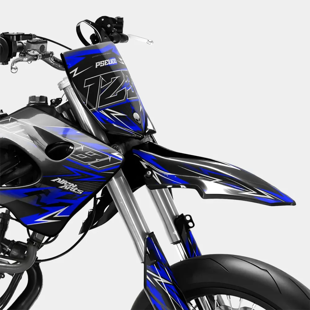 PIQUE - Decoratieset DERBI 50cc - Donkerblauw