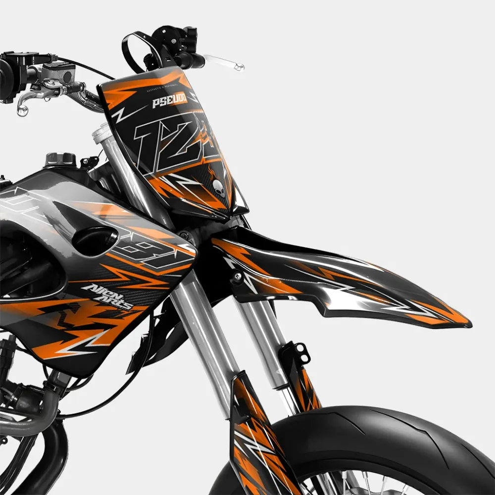 PIQUE - Decoratieset DERBI 50cc - Oranje