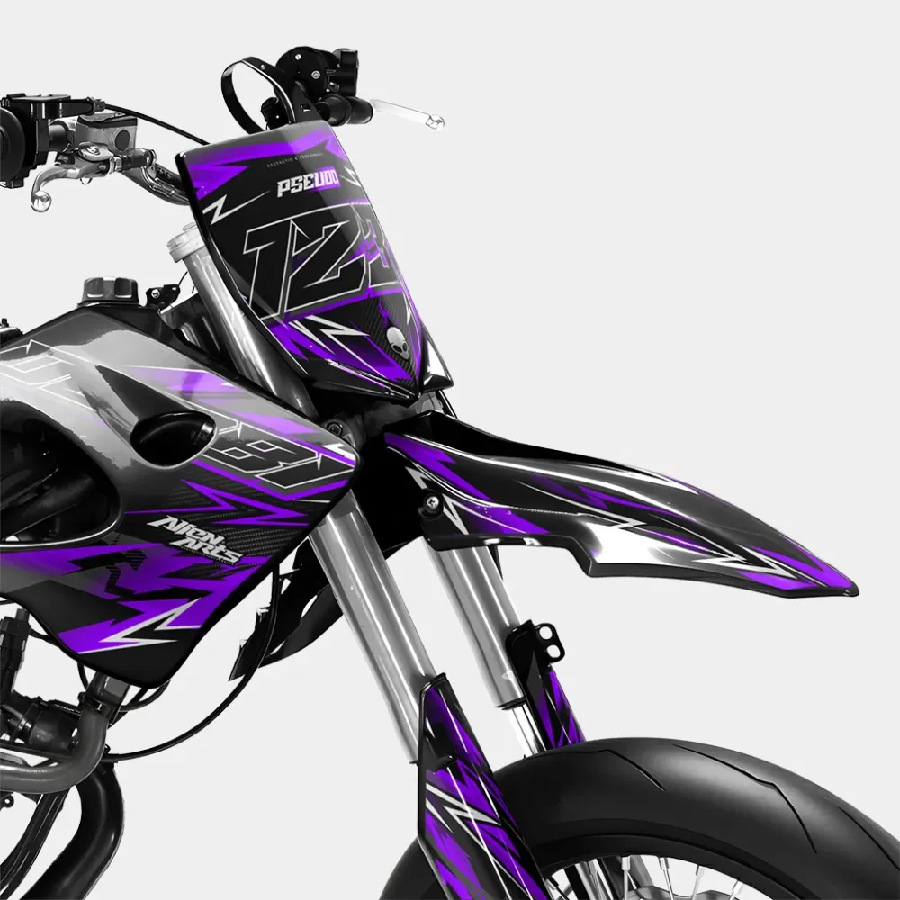 PIQUE - Decoratieset DERBI 50cc - Paars