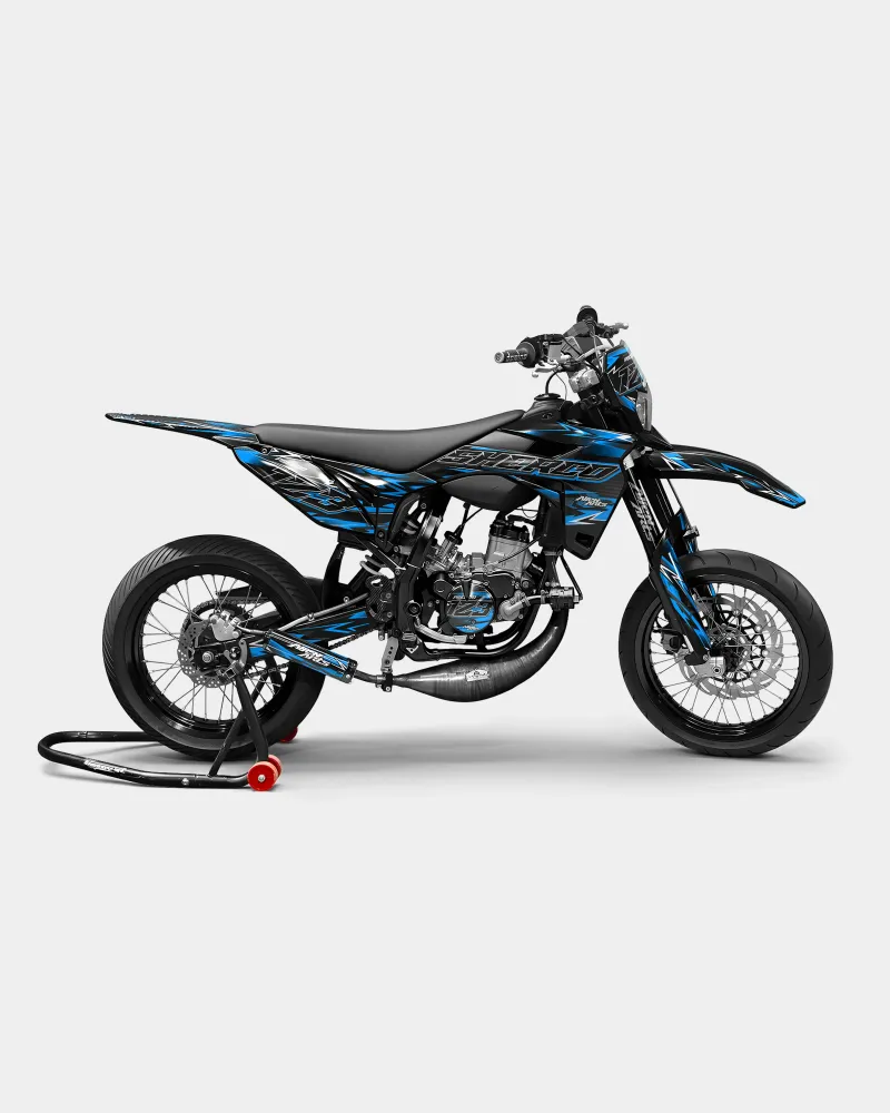 PIQUE - Decoratieset SHERCO 50cc - Blauw
