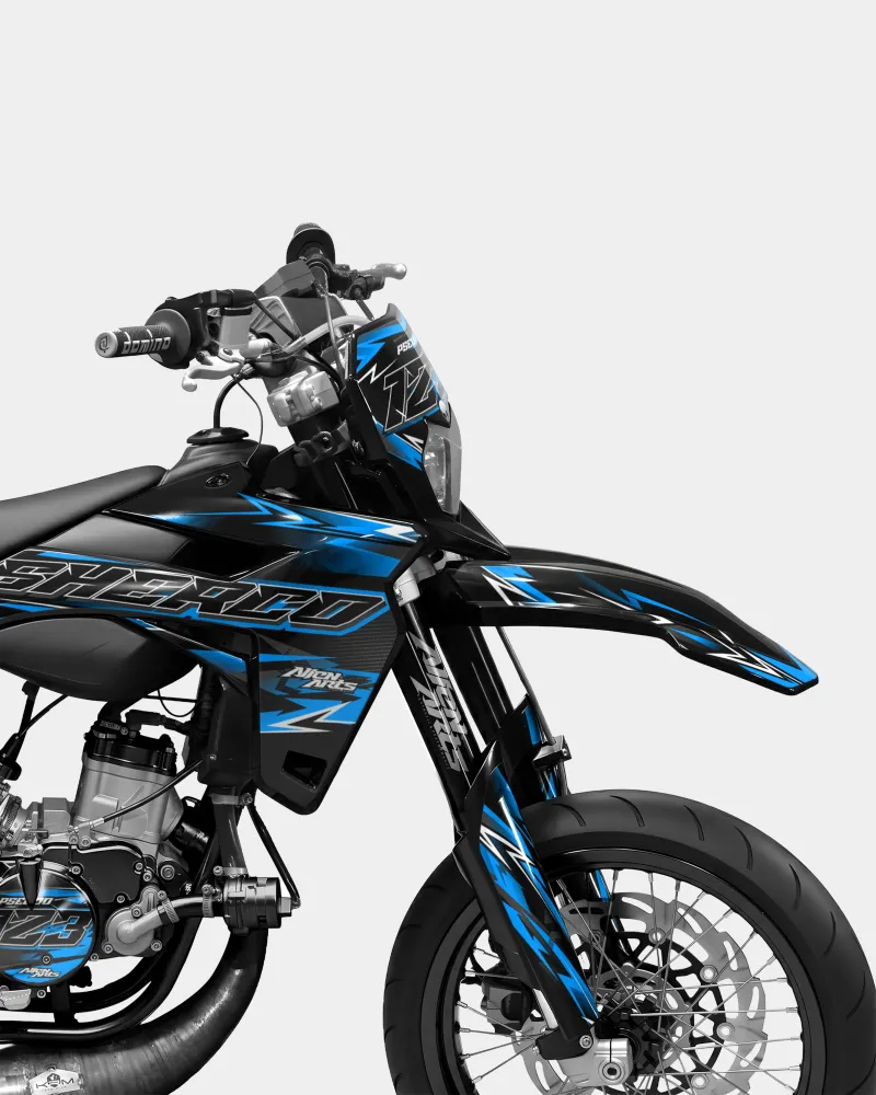 PIQUE - Decoratieset SHERCO 50cc - Blauw