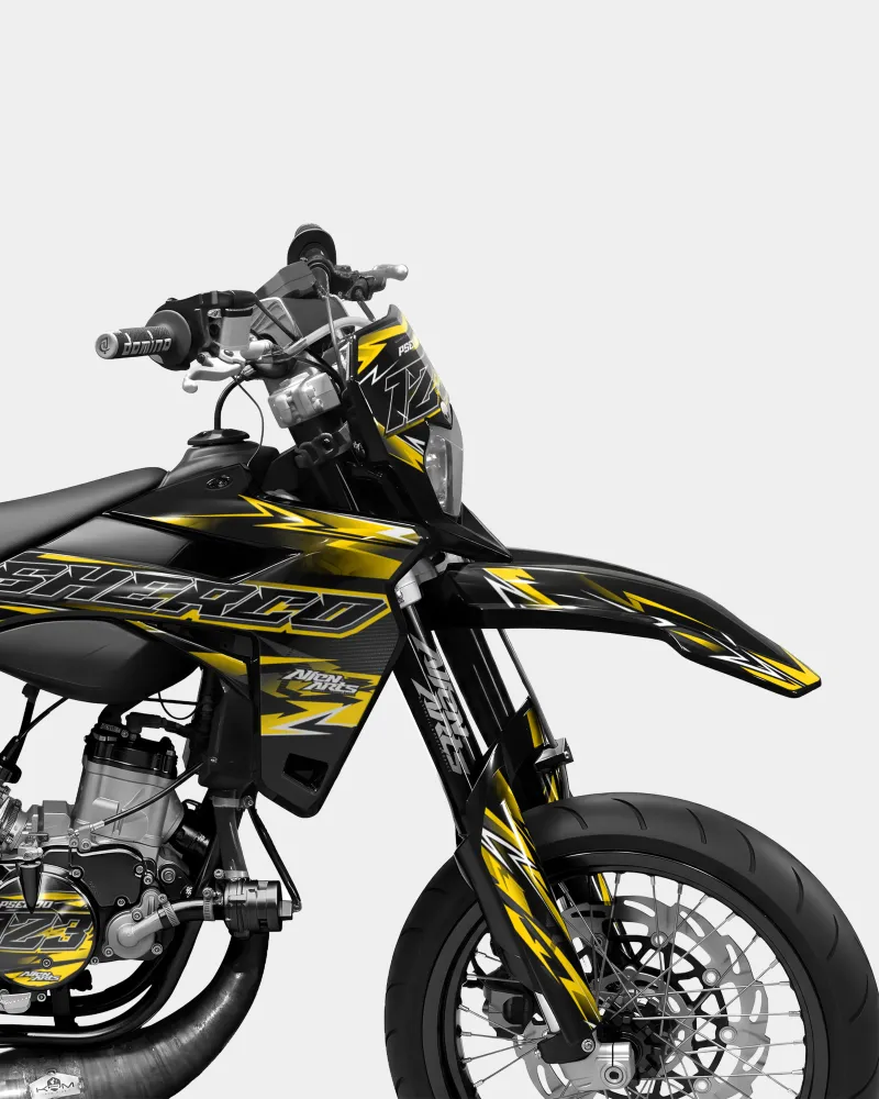 PIQUE - Decoratieset SHERCO 50cc - Donkergeel