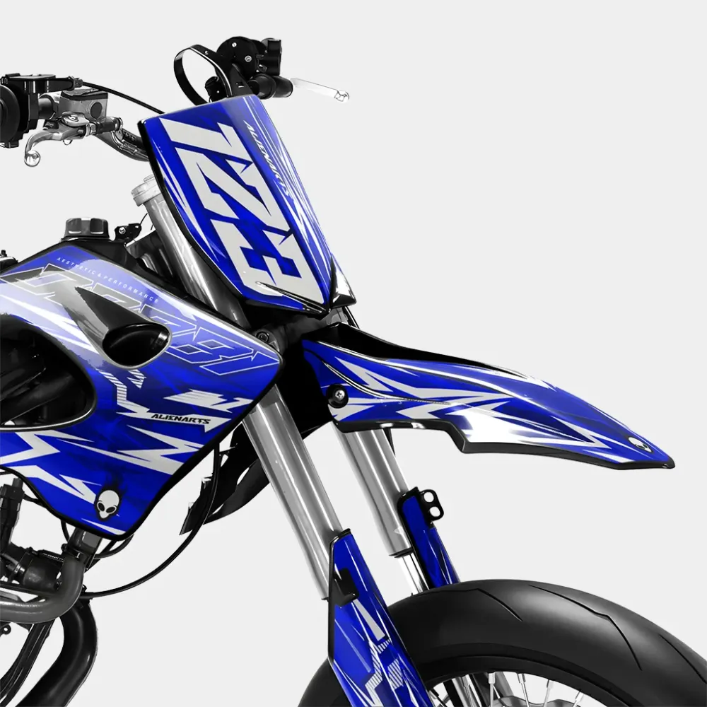 PLUME - Decoratieset DERBI 50cc - Donkerblauw