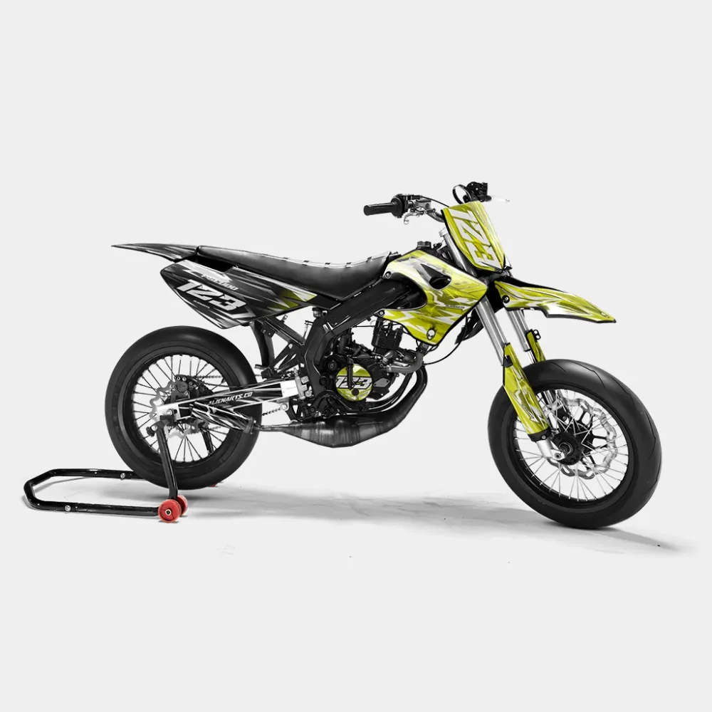 PLUME - Decoratieset DERBI 50cc - Geel