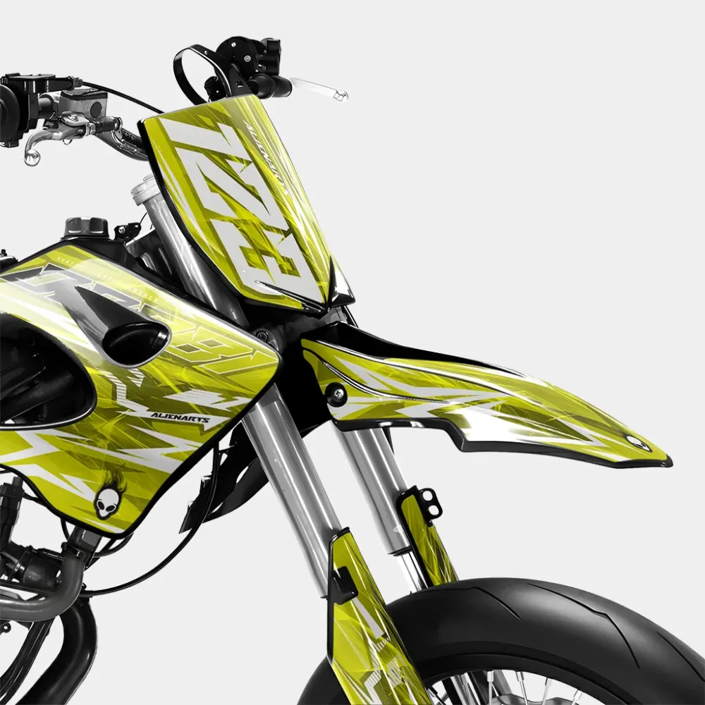 PLUME - Decoratieset DERBI 50cc - Geel