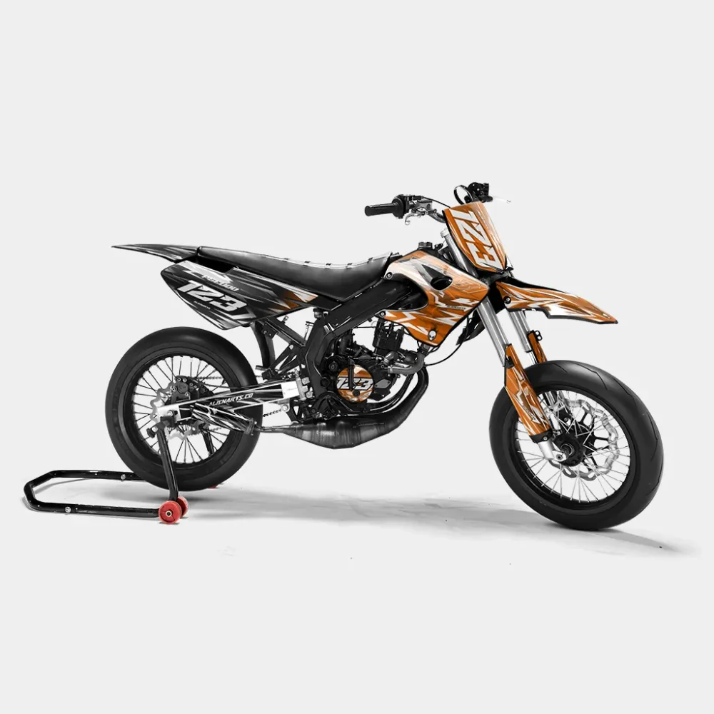 PLUME - Decoratieset DERBI 50cc - Oranje