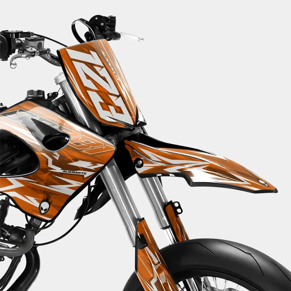 PLUME - Decoratieset DERBI 50cc - Oranje