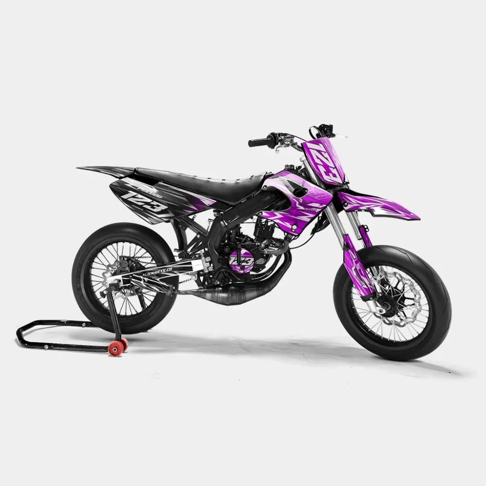 PLUME - Decoratieset DERBI 50cc - Roze