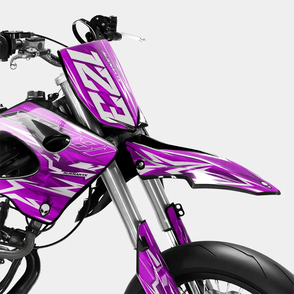 PLUME - Decoratieset DERBI 50cc - Roze