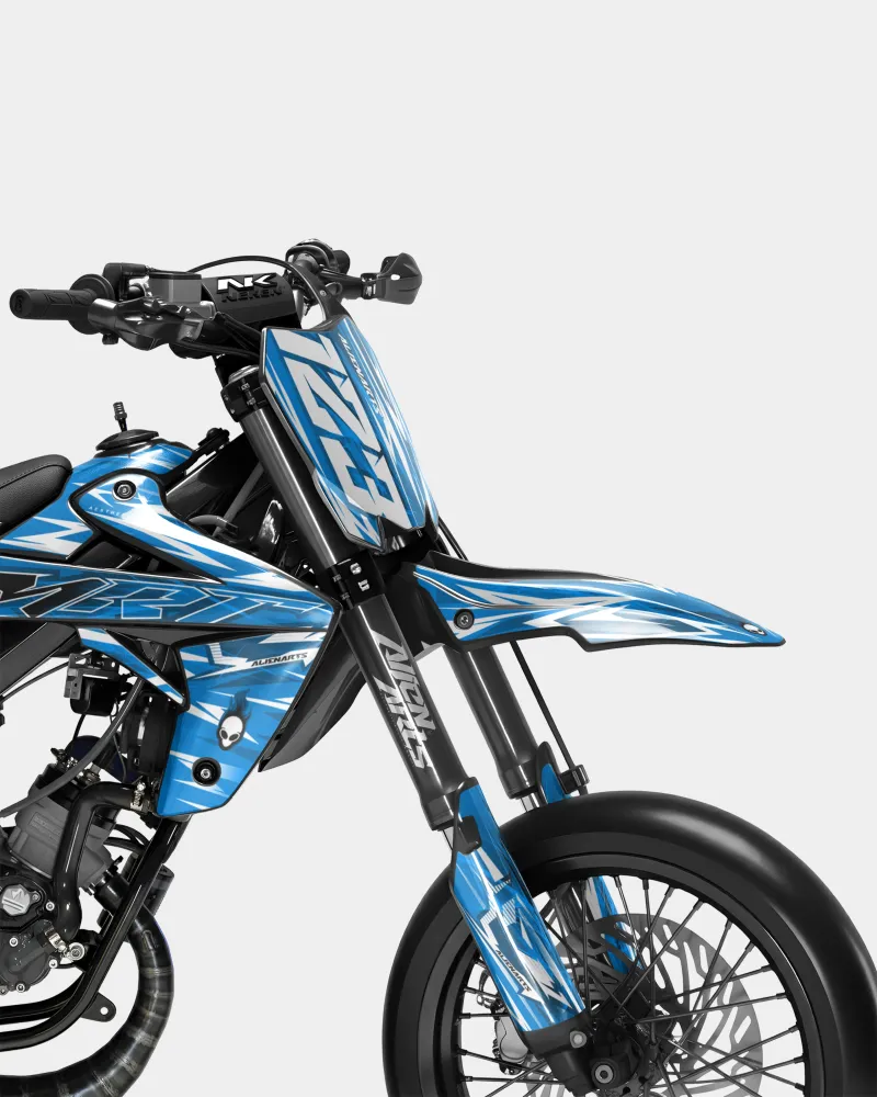 PLUME - Decoratieset RIEJU 50cc - Blauw