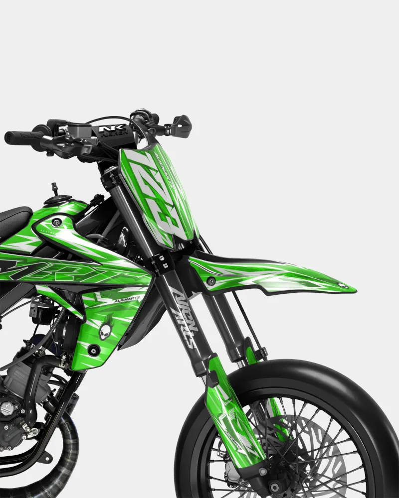 PLUME - Decoratieset RIEJU 50cc - Groen
