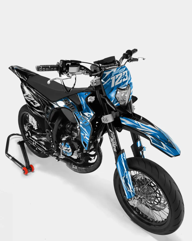 PLUME - Decoratieset SHERCO 50cc - Blauw