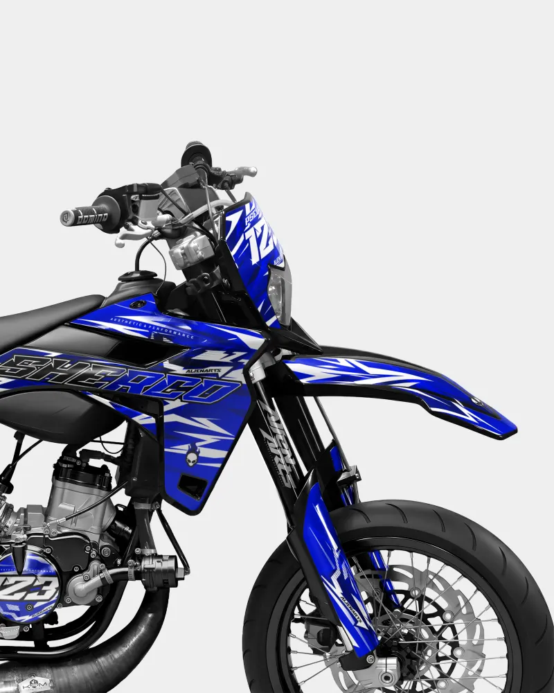 PLUME - Decoratieset SHERCO 50cc - Donkerblauw