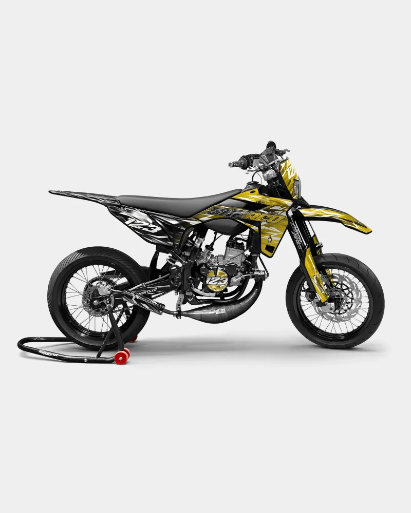 PLUME - Decoratieset SHERCO 50cc - Donkergeel