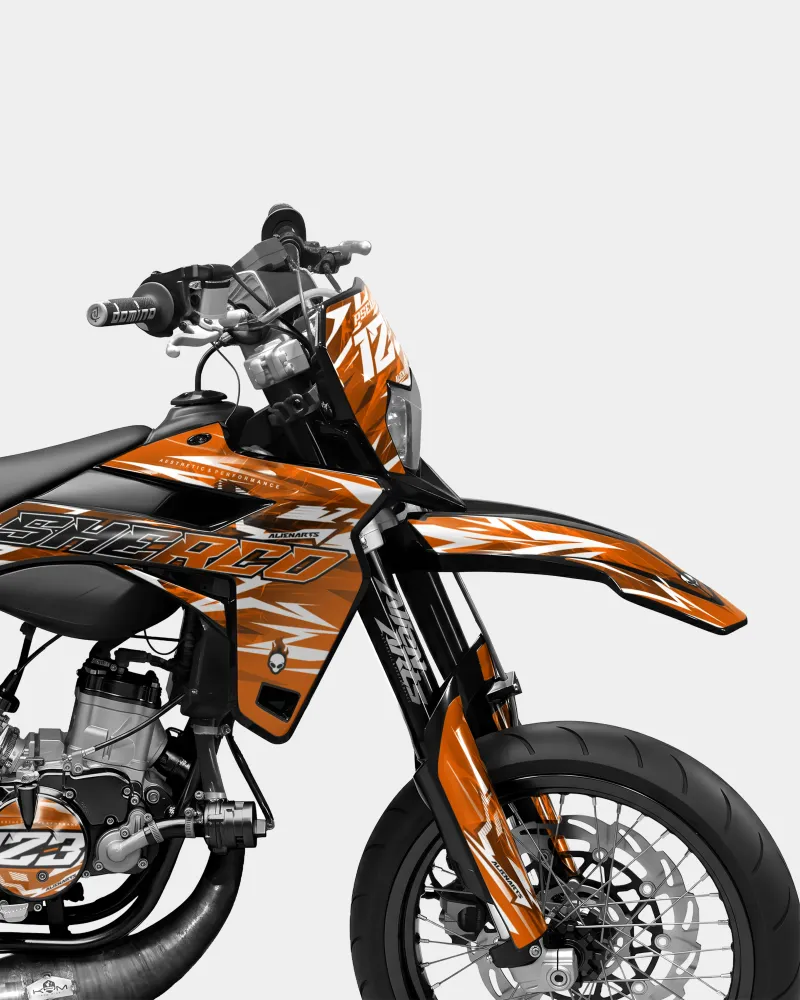 PLUME - Decoratieset SHERCO 50cc - Oranje