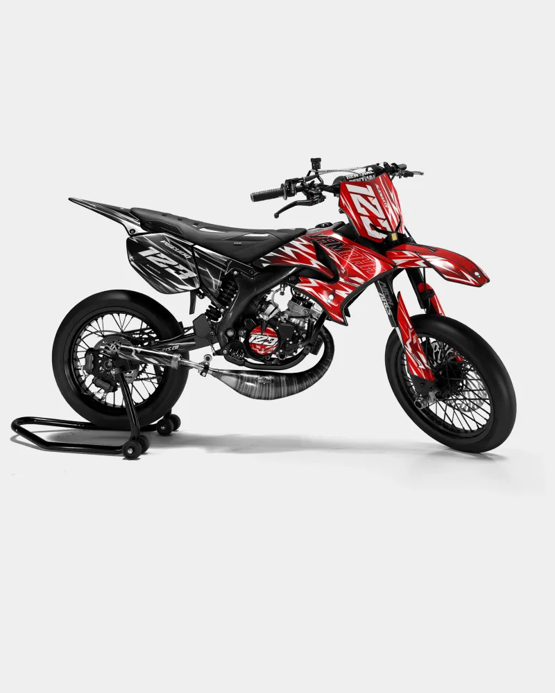 PLUME - Decoratieset YAMAHA DT 50cc - Rood