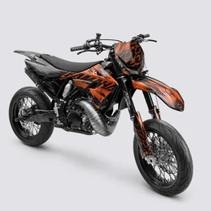 PULSAR - Semi-aanpasbare Supermotard-decoratieset - Oranje