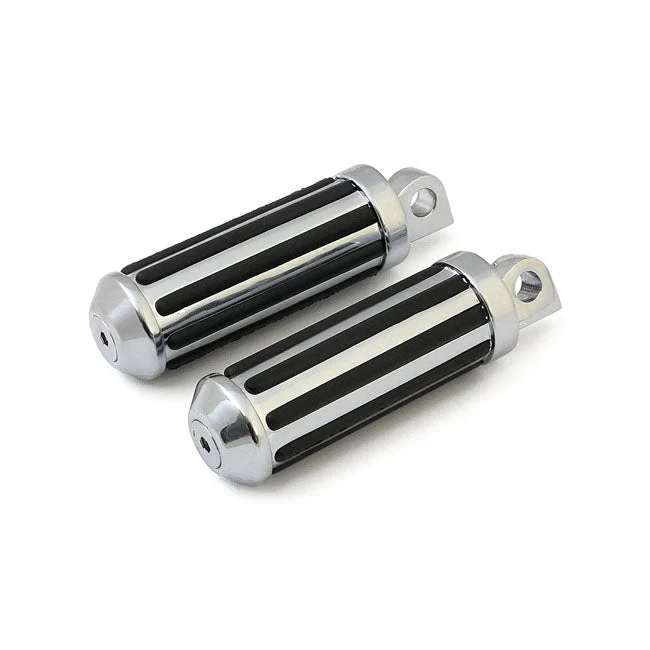 Rail Voetsteunen Medium Diameter met Rubber Inleg voor Harley