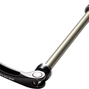 Reverse QR10 snelspanners steekas achterwiel voor 135mm naaf aluminium zwart