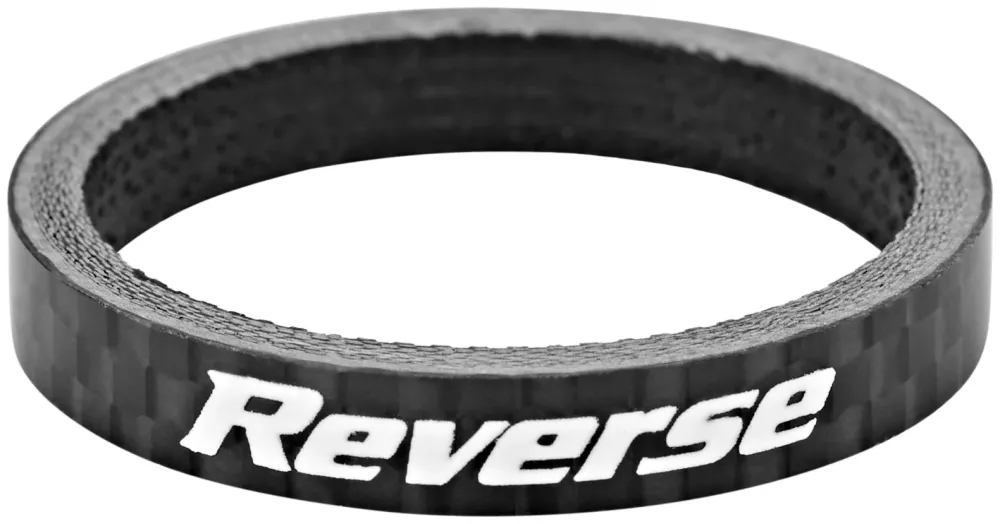 Reverse Spacer 5mm Carbon 1 1/8" zwart
