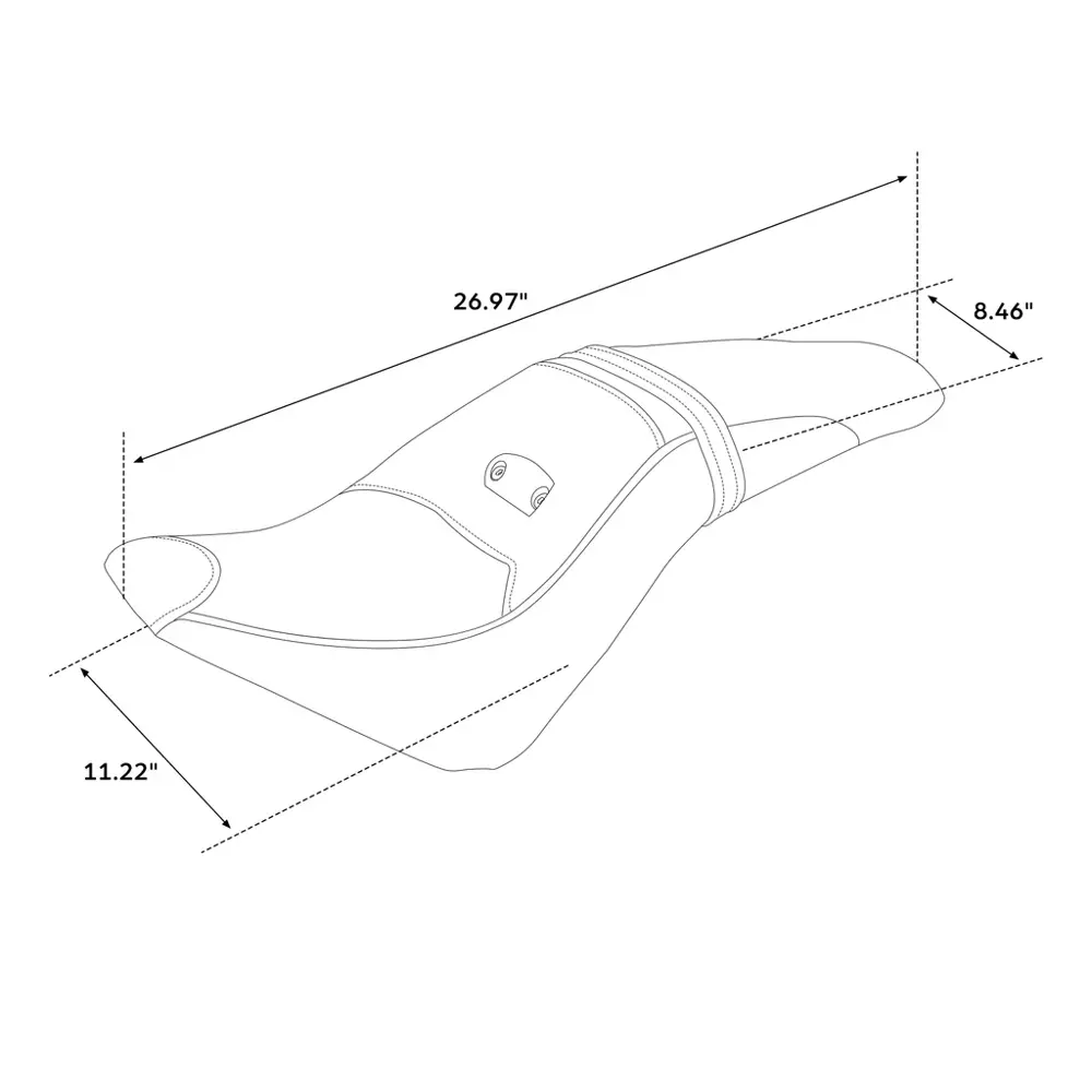 C.C Rider Step-Up Seat voor Indian